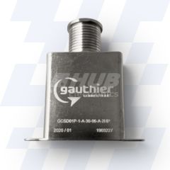 GCSD01P-1-D-50-05-A-2 - Gauthier Shielded D-Sub Adaptor, Size D (50), Height of 50mm, Spout Size 05, MIL-DTL-24308, Electroless Nickel