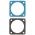 Front view of EMCA Electrically Conductive Gasket in Blue-Grey colour (Part Number: F19-450-2A5 (VG96940-06A004A))