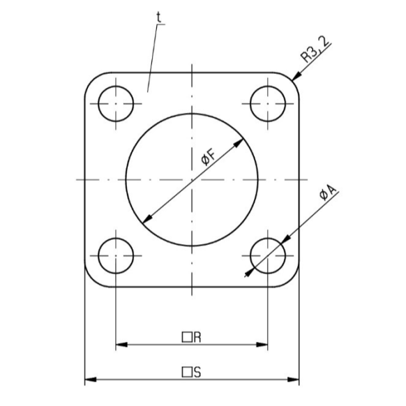 Dimensions of EMCA Electrically Conductive Gasket (Part Number: F19-450-YAB (VG96940-06A010B))