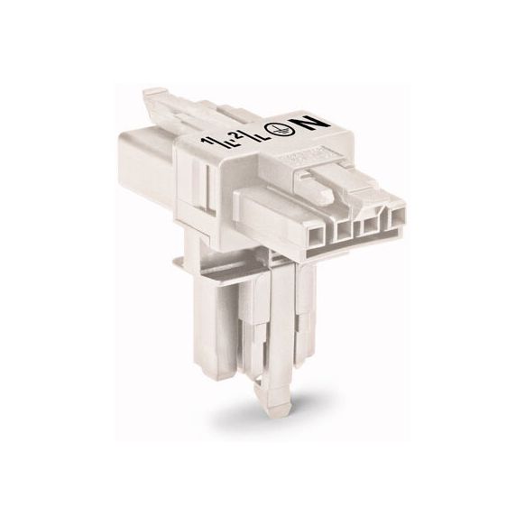 WAGO WINSTA® MINI 890 Series T-Distribution Connector 4 Pole for 'Flying Leads' - 890-677