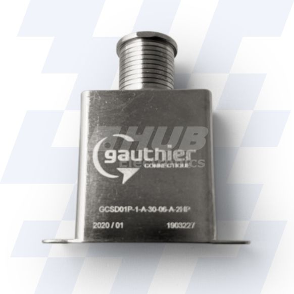 GCSD01P-1-C-50-05-A-2 - Gauthier Shielded D-Sub Adaptor, Size C (37), Height of 50mm, Spout Size 05, MIL-DTL-24308, Electroless Nickel