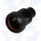 A37-445-4J28KN - EMCA Straight M Thread Adaptor, MIL-DTL-38999 Series III, Black Hybrid, Shell Size 15